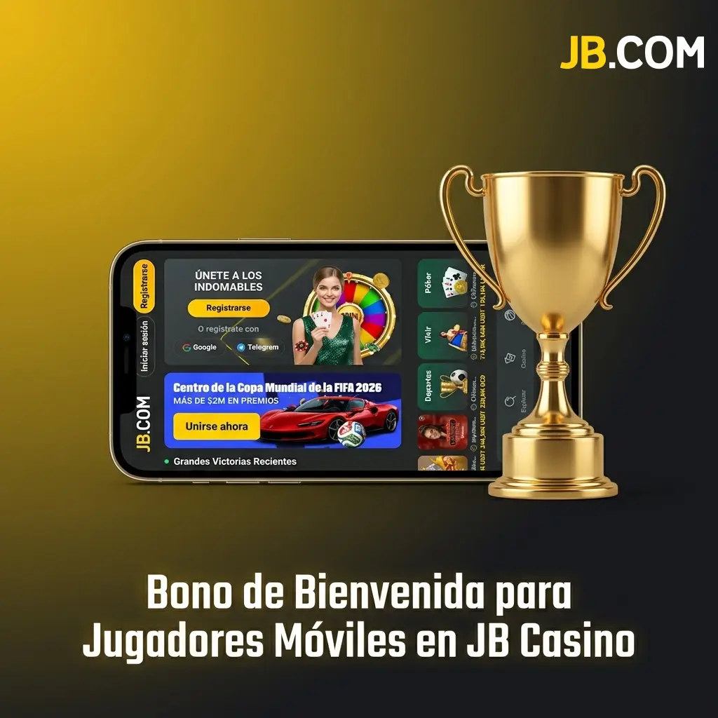 Bono de bienvenida JB Casino para jugadores móviles: primera apuesta Mundial 2026 con hasta 100 EUR