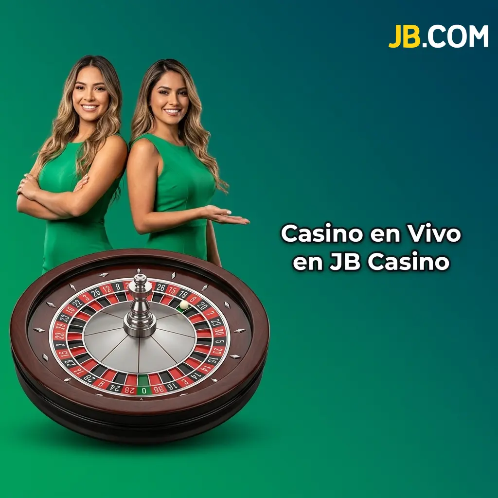 Mesa de casino en vivo con crupier real en JB Casino, transmisión HD con ruleta, blackjack y baccarat en España