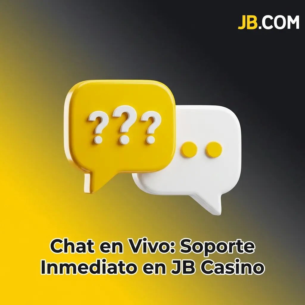 Icono de chat en vivo de JB Casino para soporte inmediato con tiempos de espera inferiores a dos minutos