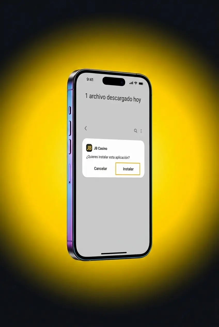 Guía visual de 4 pasos para descargar e instalar el APK de JB Casino en Android fácilmente
