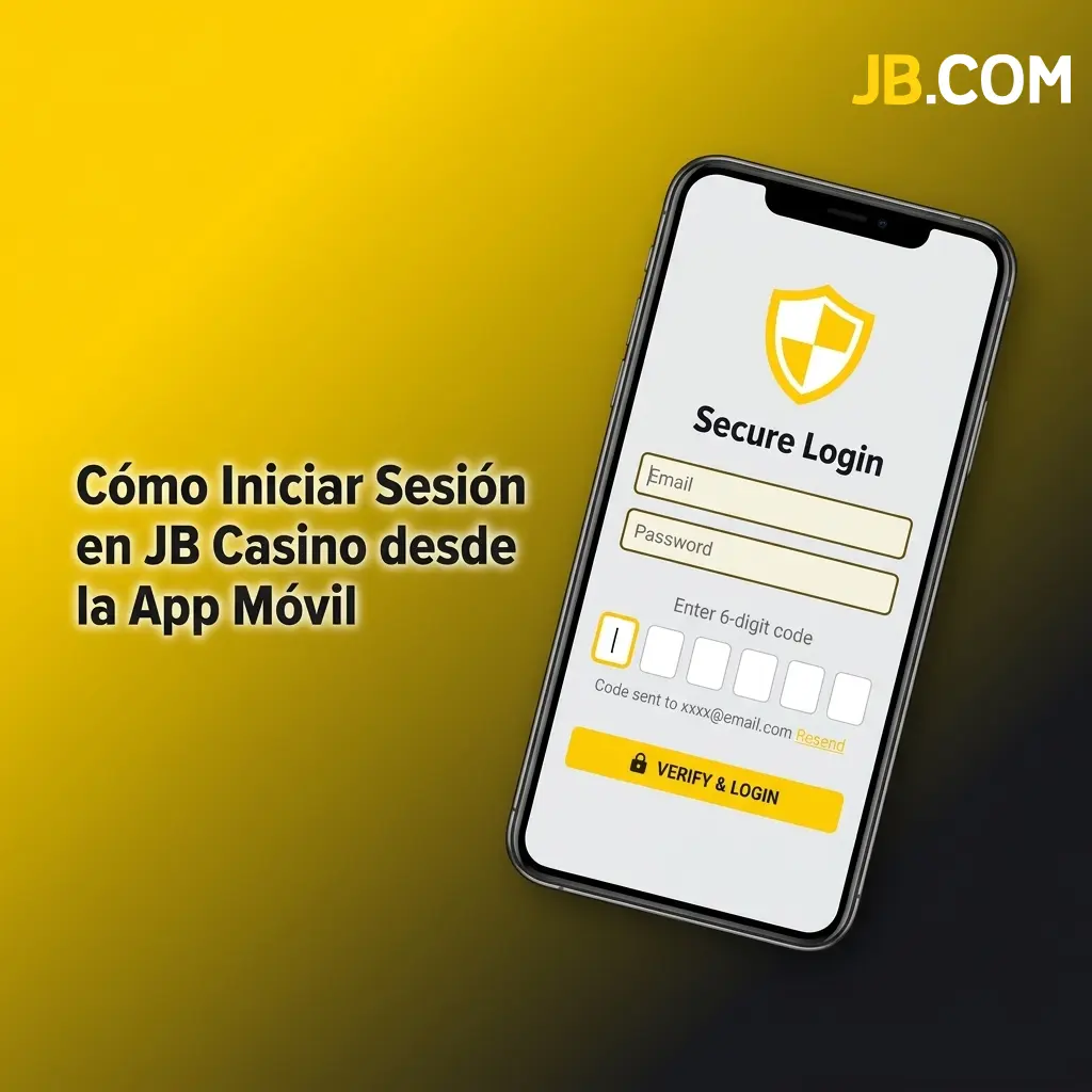 Inicio de sesión en JB Casino desde la app móvil en Android e iOS con acceso a apuestas y bonos