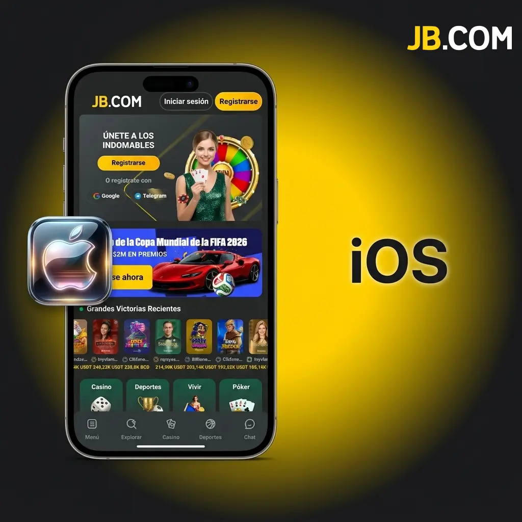 Aplicación JB Casino para iOS disponible en App Store para iPhone e iPad con iOS 13.0 o superior
