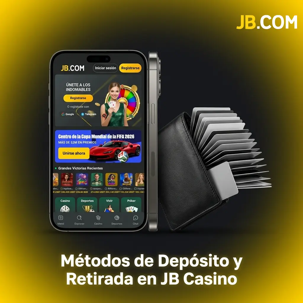 Métodos de depósito y retiro en JB Casino: criptomonedas, tarjetas Visa, Mastercard, Skrill y más opciones