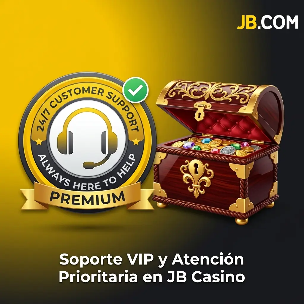 Jugador VIP en JB Casino recibiendo atención prioritaria con gestor de cuenta personal y soporte exclusivo